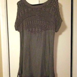 Gimmicks by BKE Purple Tunic Sweater Top SZ M